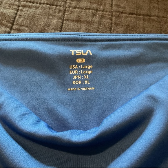 TSLA‎ Blue Biker shorts Large - Picture 3 of 3